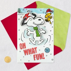 Peanuts® Snoopy Snow Angel Musical Christmas Card With Motion