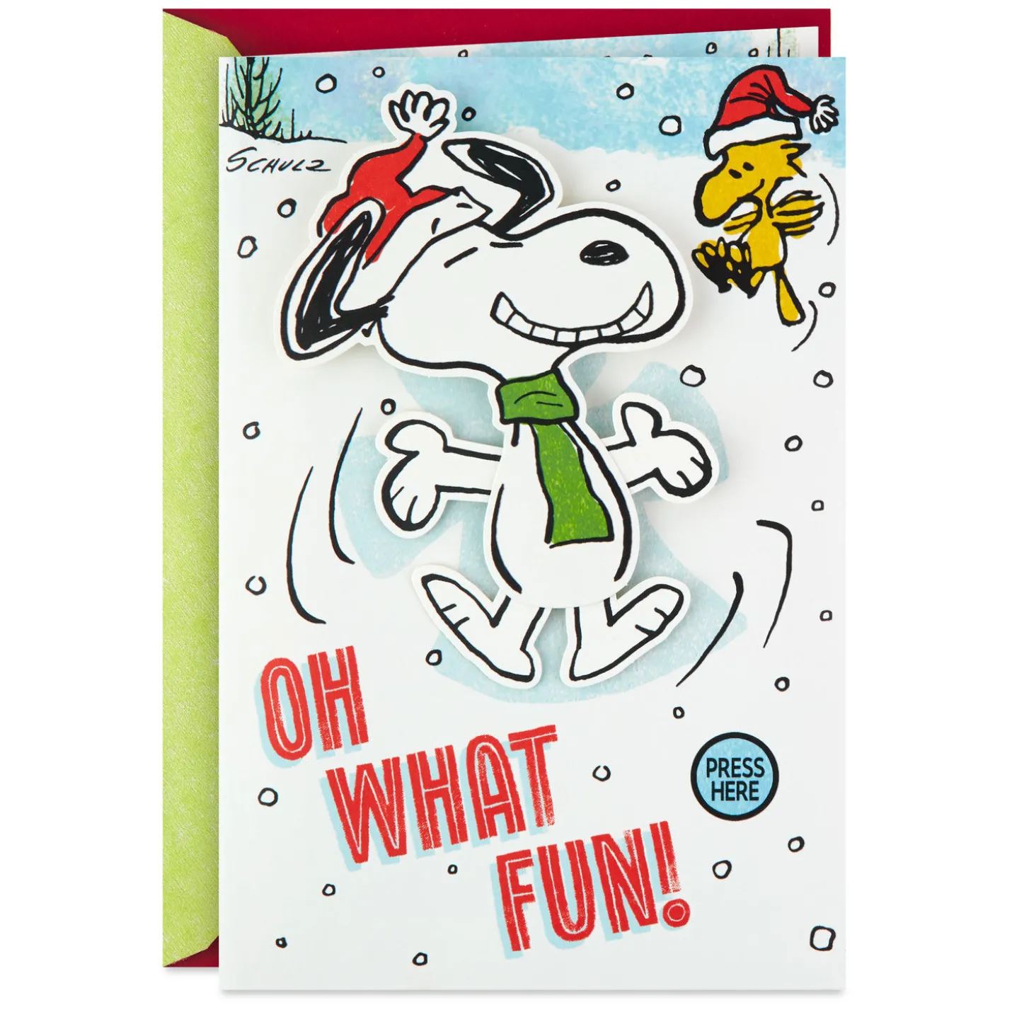 Peanuts® Snoopy Snow Angel Musical Christmas Card With Motion