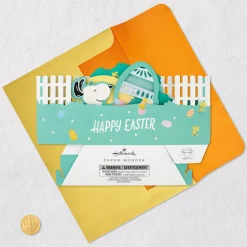 Peanuts® Snoopy Sunshine and Happiness Musical 3D Pop-Up Easter Card With Light