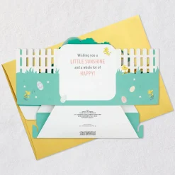 Peanuts® Snoopy Sunshine and Happiness Musical 3D Pop-Up Easter Card With Light