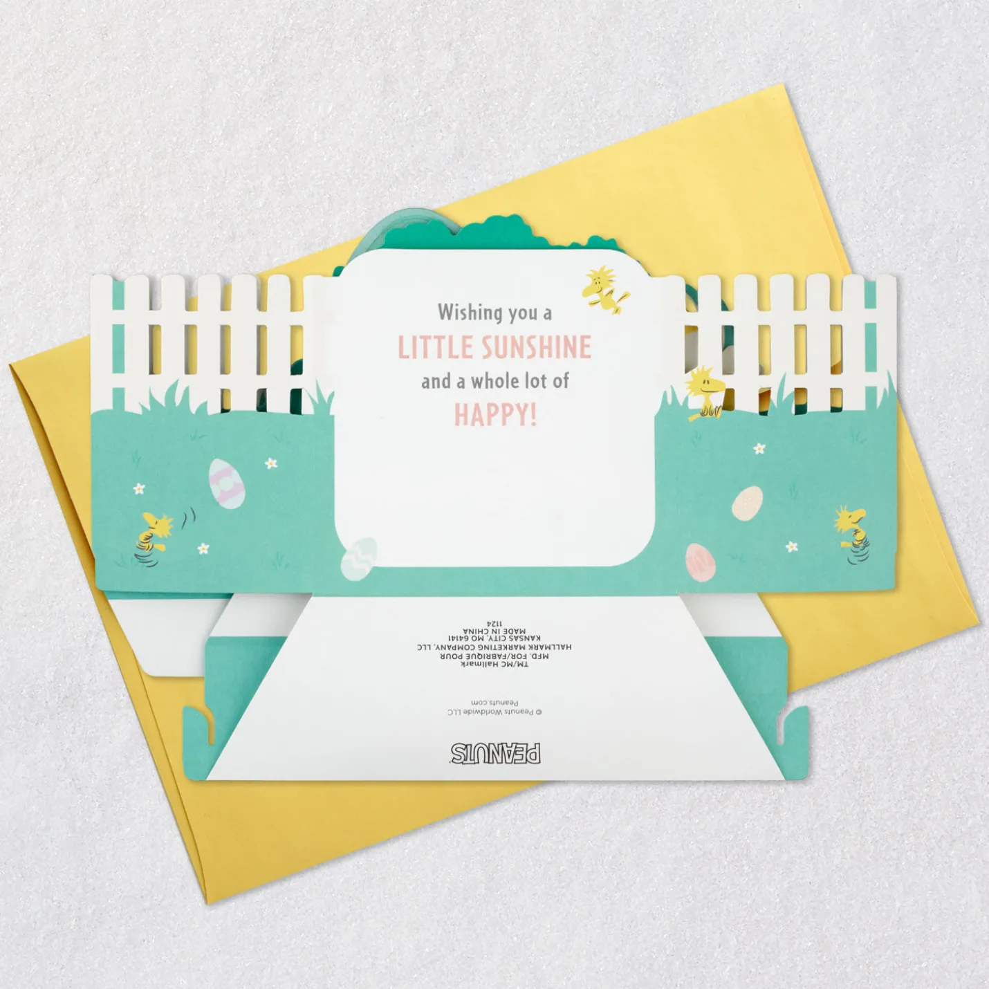Peanuts® Snoopy Sunshine and Happiness Musical 3D Pop-Up Easter Card With Light