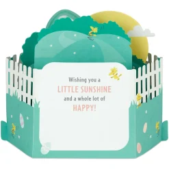 Peanuts® Snoopy Sunshine and Happiness Musical 3D Pop-Up Easter Card With Light