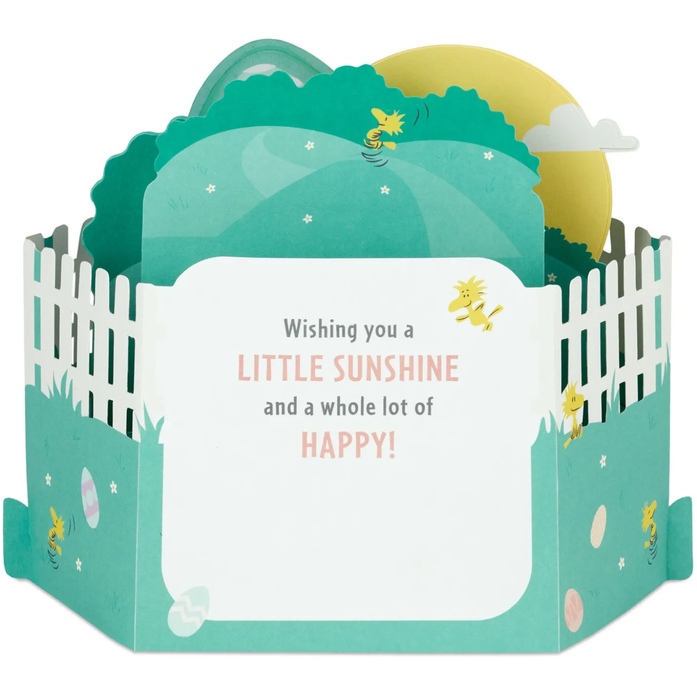 Peanuts® Snoopy Sunshine and Happiness Musical 3D Pop-Up Easter Card With Light