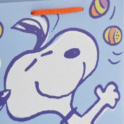 9.6" Peanuts® Snoopy With a Basket of Easter Eggs Medium Gift Bag