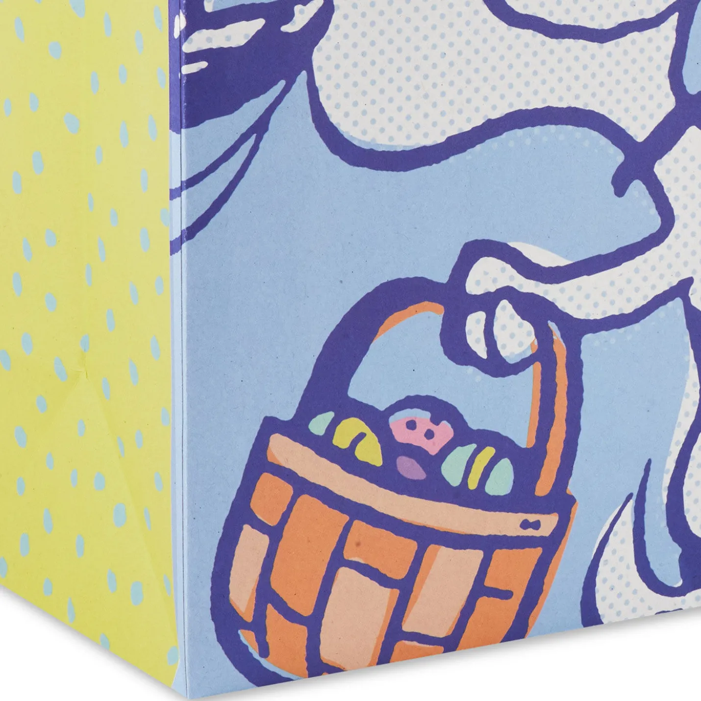9.6" Peanuts® Snoopy With a Basket of Easter Eggs Medium Gift Bag