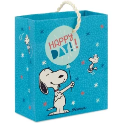 4.6" Peanuts® Snoopy With Balloon Gift Card Holder Mini Bag