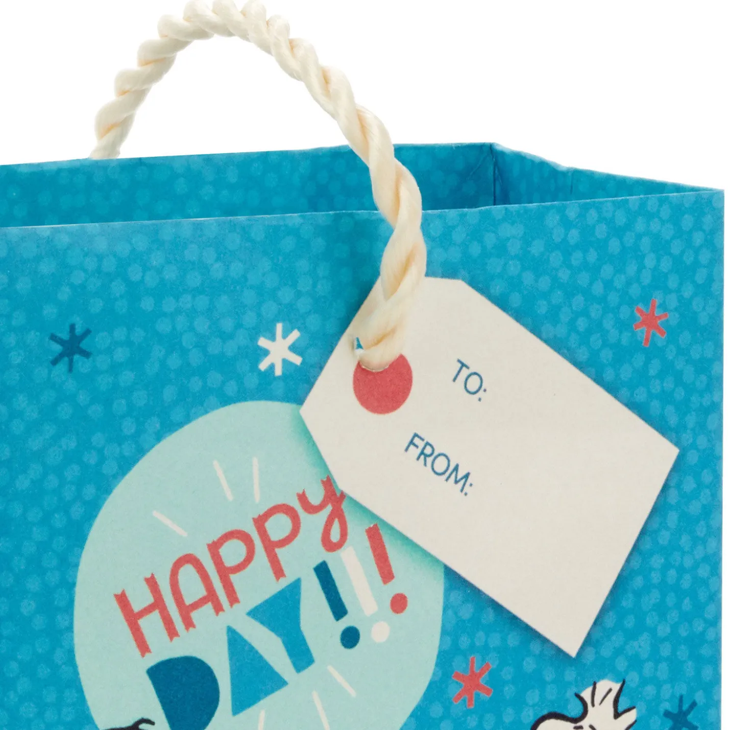 4.6" Peanuts® Snoopy With Balloon Gift Card Holder Mini Bag