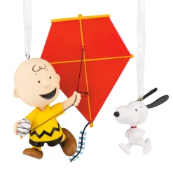 Peanuts® 75th Anniversary Charlie Brown and Snoopy Hallmark Ornaments, Set of 2