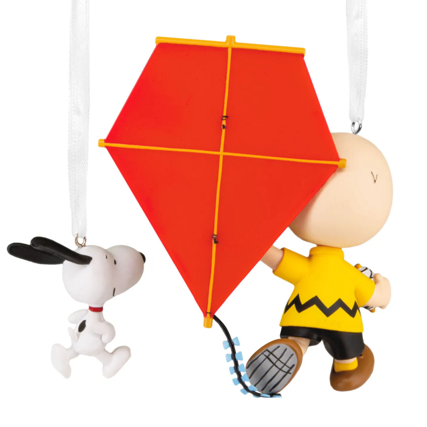 Peanuts® 75th Anniversary Charlie Brown and Snoopy Hallmark Ornaments, Set of 2