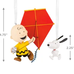 Peanuts® 75th Anniversary Charlie Brown and Snoopy Hallmark Ornaments, Set of 2