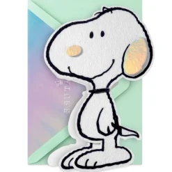 Peanuts® 75th Anniversary Felt Snoopy Blank Card
