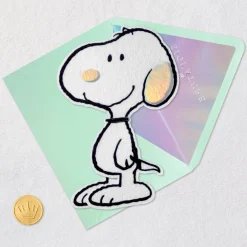 Peanuts® 75th Anniversary Felt Snoopy Blank Card