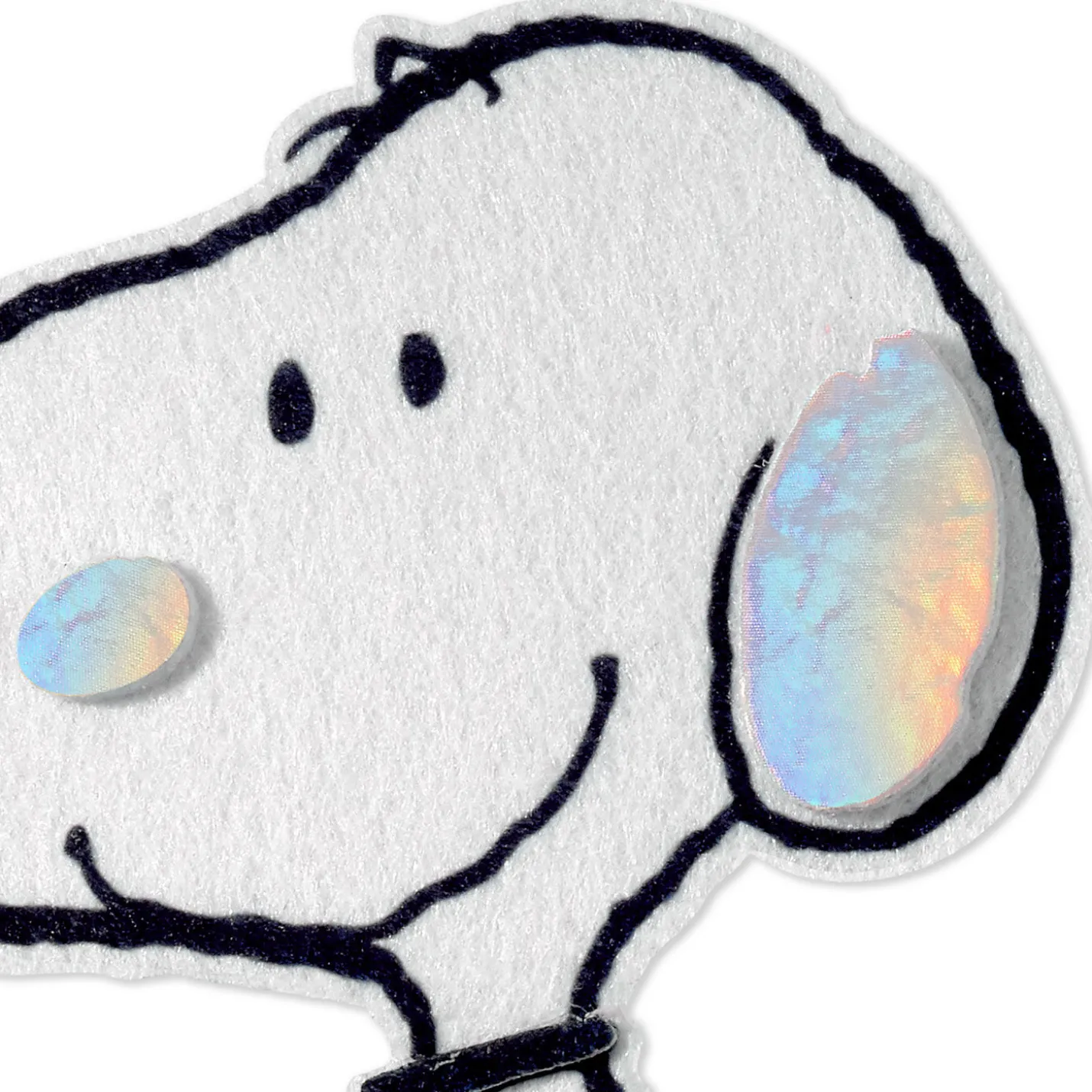Peanuts® 75th Anniversary Felt Snoopy Blank Card