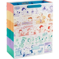 13" Peanuts® 75th Anniversary Scenes Large Gift Bag