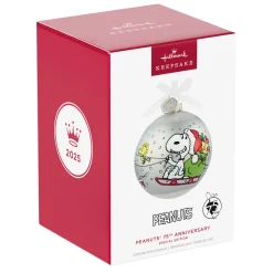 Peanuts® 75th Anniversary Special Edition Glass Ornament