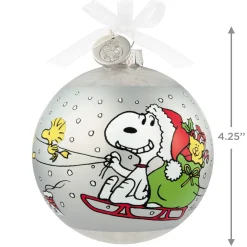 Peanuts® 75th Anniversary Special Edition Glass Ornament
