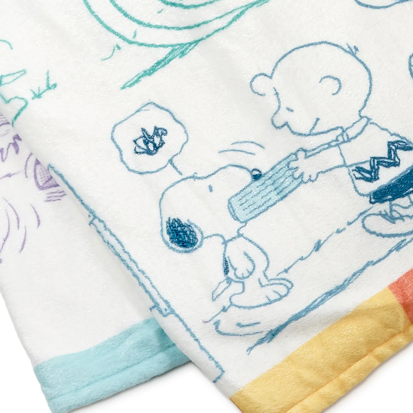 Peanuts® 75th Anniversary Through the Years Plush Throw Blanket, 60x52