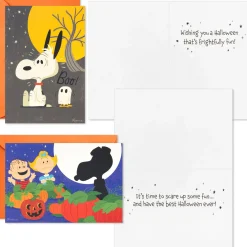 Peanuts® Tricks and Treats Assorted Halloween Cards, Pack of 24
