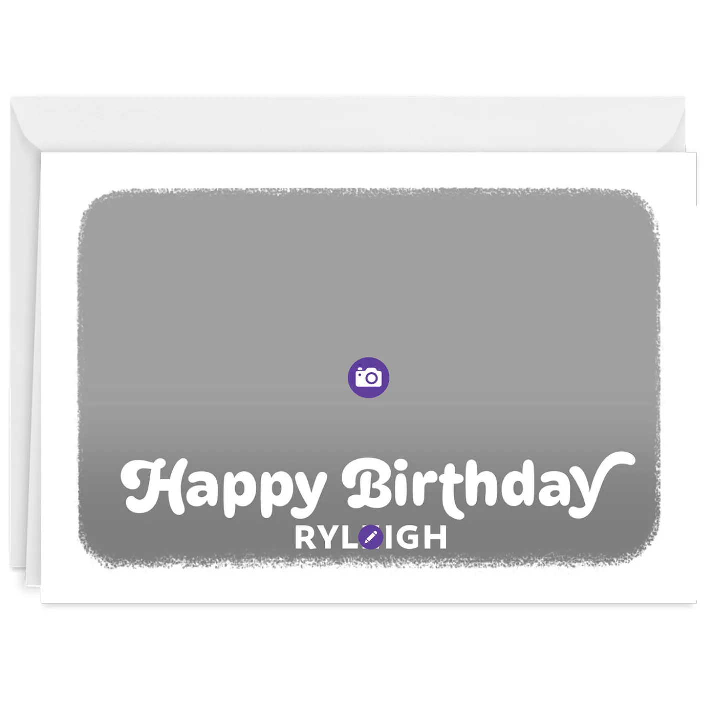Personalized Full Photo Birthday Photo Card, 5x7 Horizontal