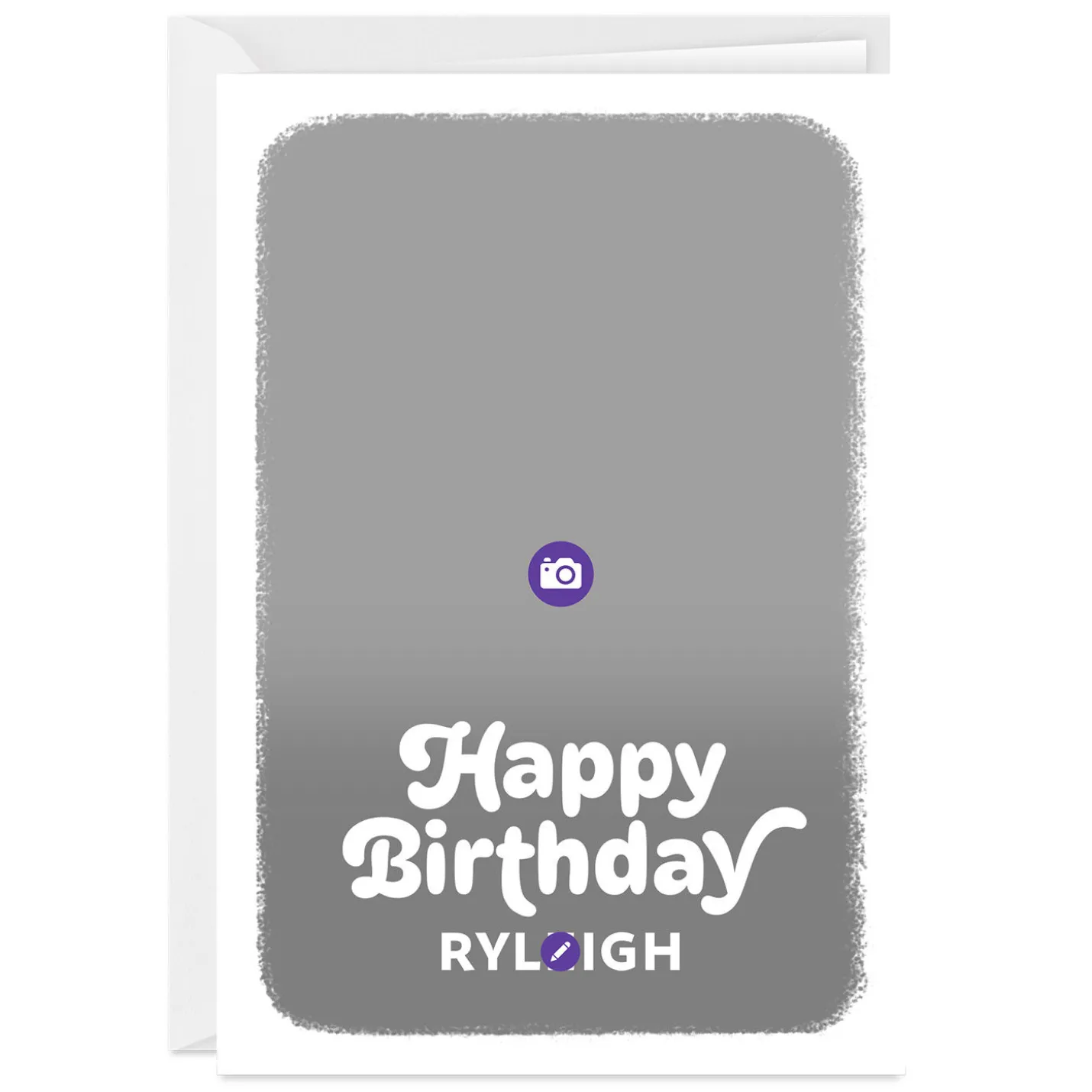 Personalized Full Photo Birthday Photo Card, 5x7 Vertical