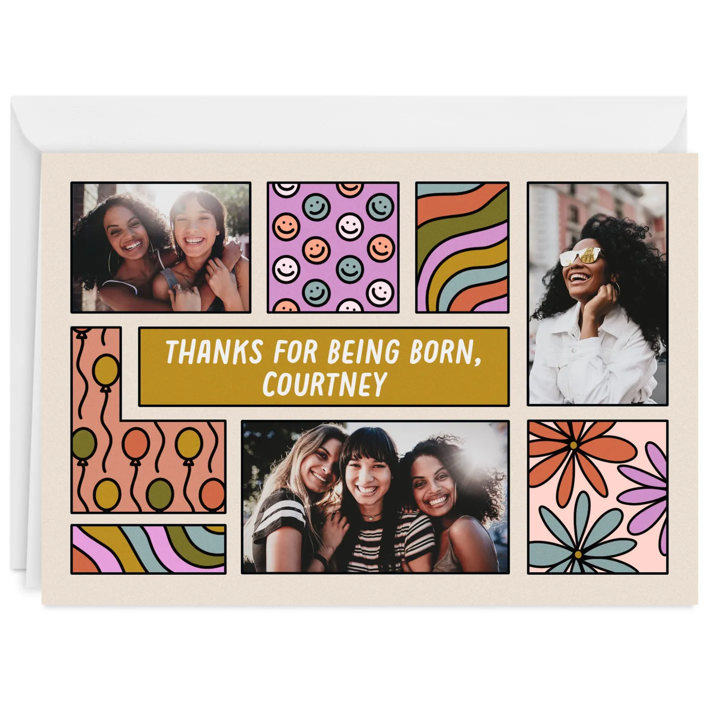 Personalized Fun Designs Photo Collage Photo Card