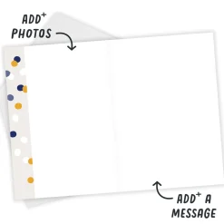 Personalized Happy Birthday Confetti Photo Card