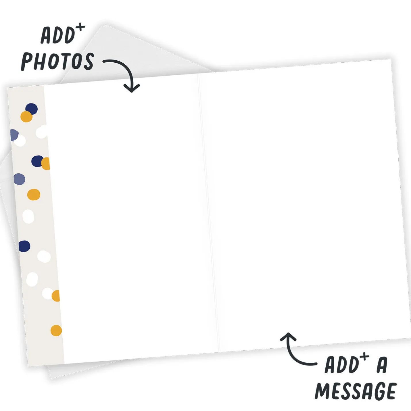 Personalized Happy Birthday Confetti Photo Card
