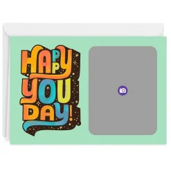 Personalized Happy You Day Birthday Photo Card