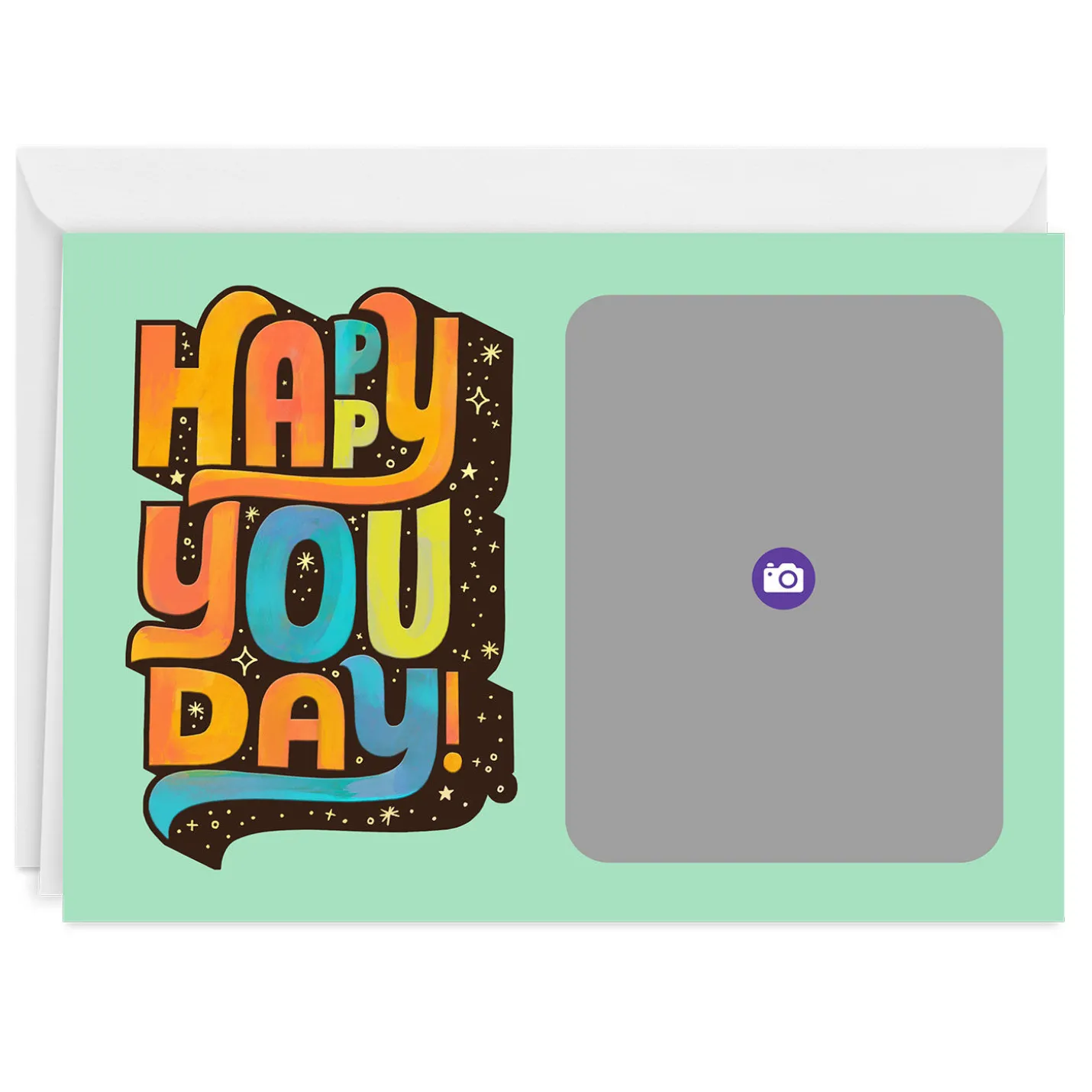 Personalized Happy You Day Birthday Photo Card