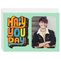 Personalized Happy You Day Birthday Photo Card