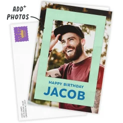 Personalized Here's to You Photo Card