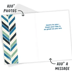 Personalized Here's to You Photo Card