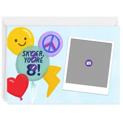 Personalized Balloons Celebration Photo Card