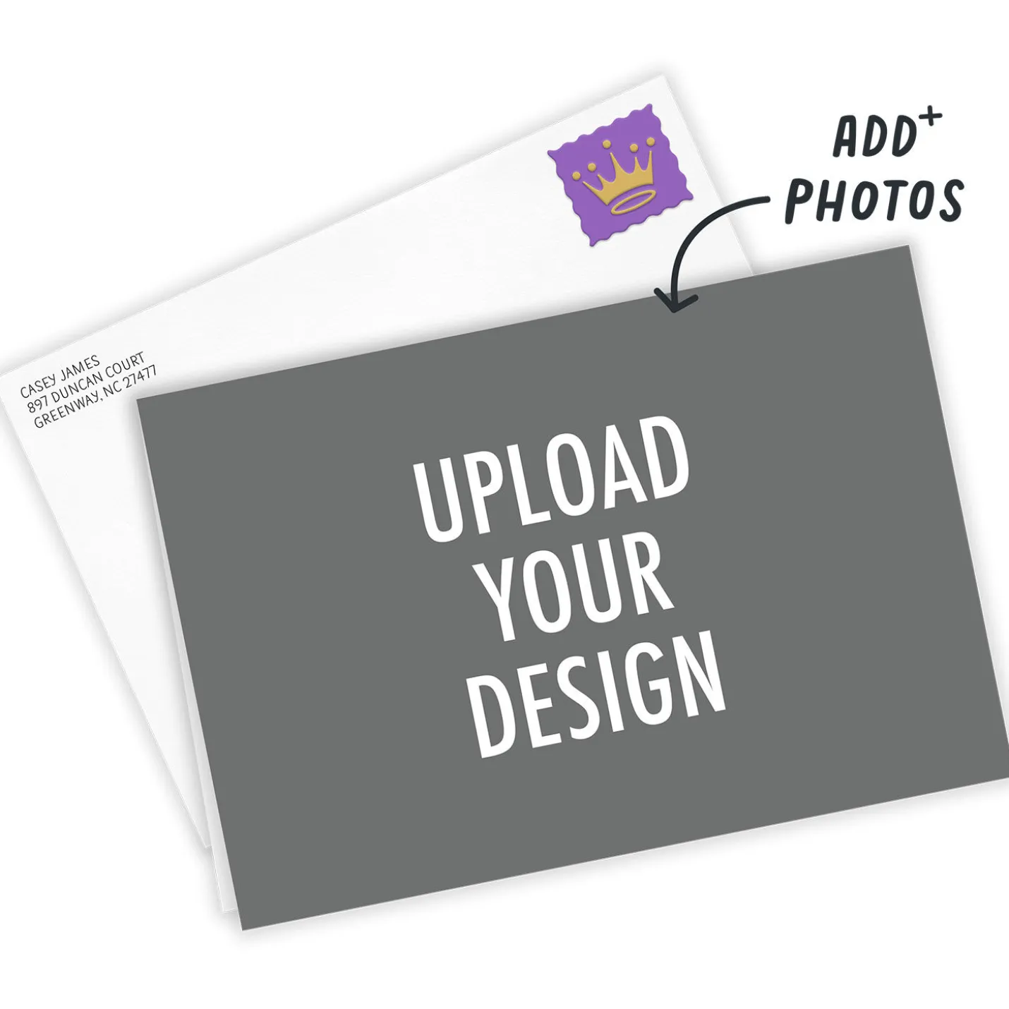 Personalized Create Your Own Photo Card, 5x7 Horizontal