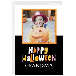 Personalized Happy Halloween Photo Card
