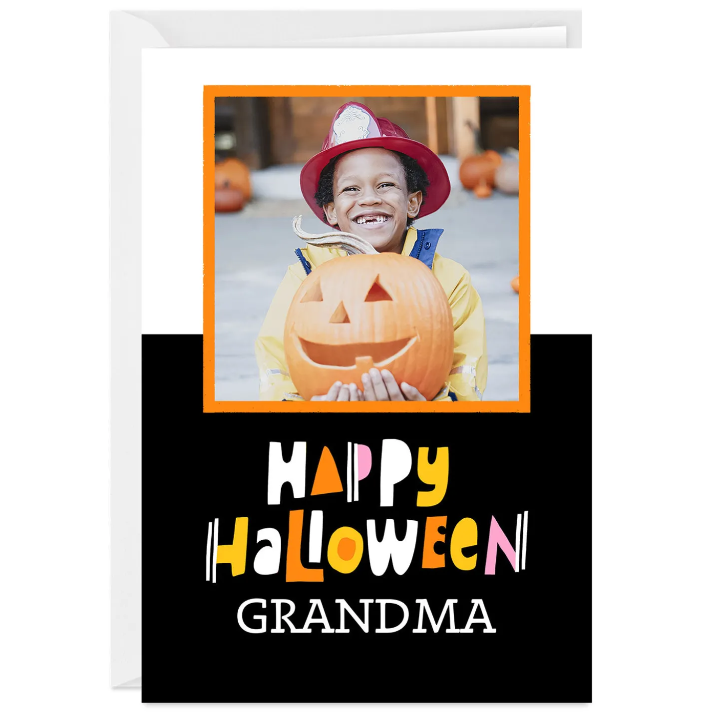 Personalized Happy Halloween Photo Card