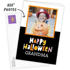 Personalized Happy Halloween Photo Card