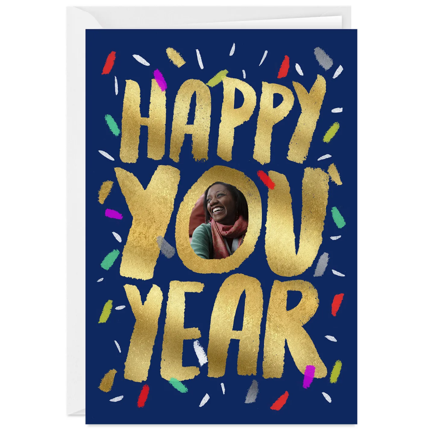Personalized Happy You Year Photo Card