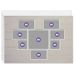 Personalized Heart-Shaped Photo Collage Photo Card