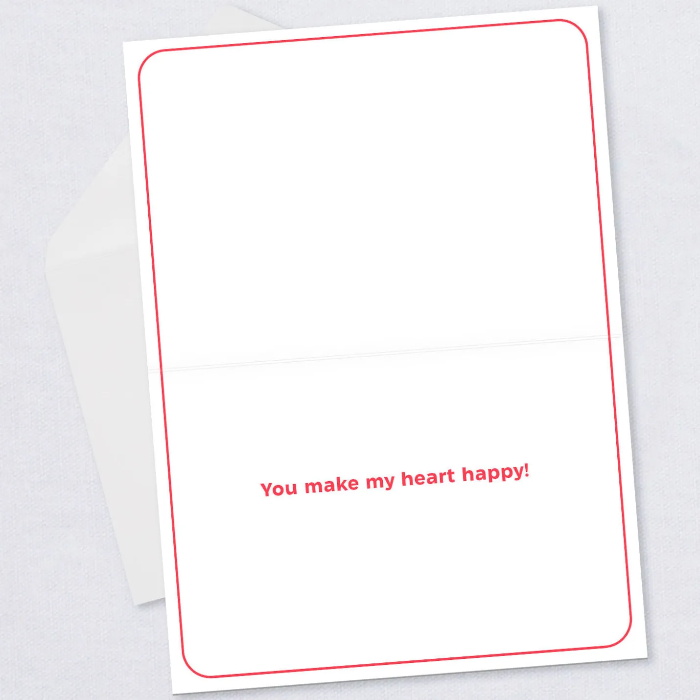 Personalized Peanuts® Snoopy and Hearts Love Photo Card