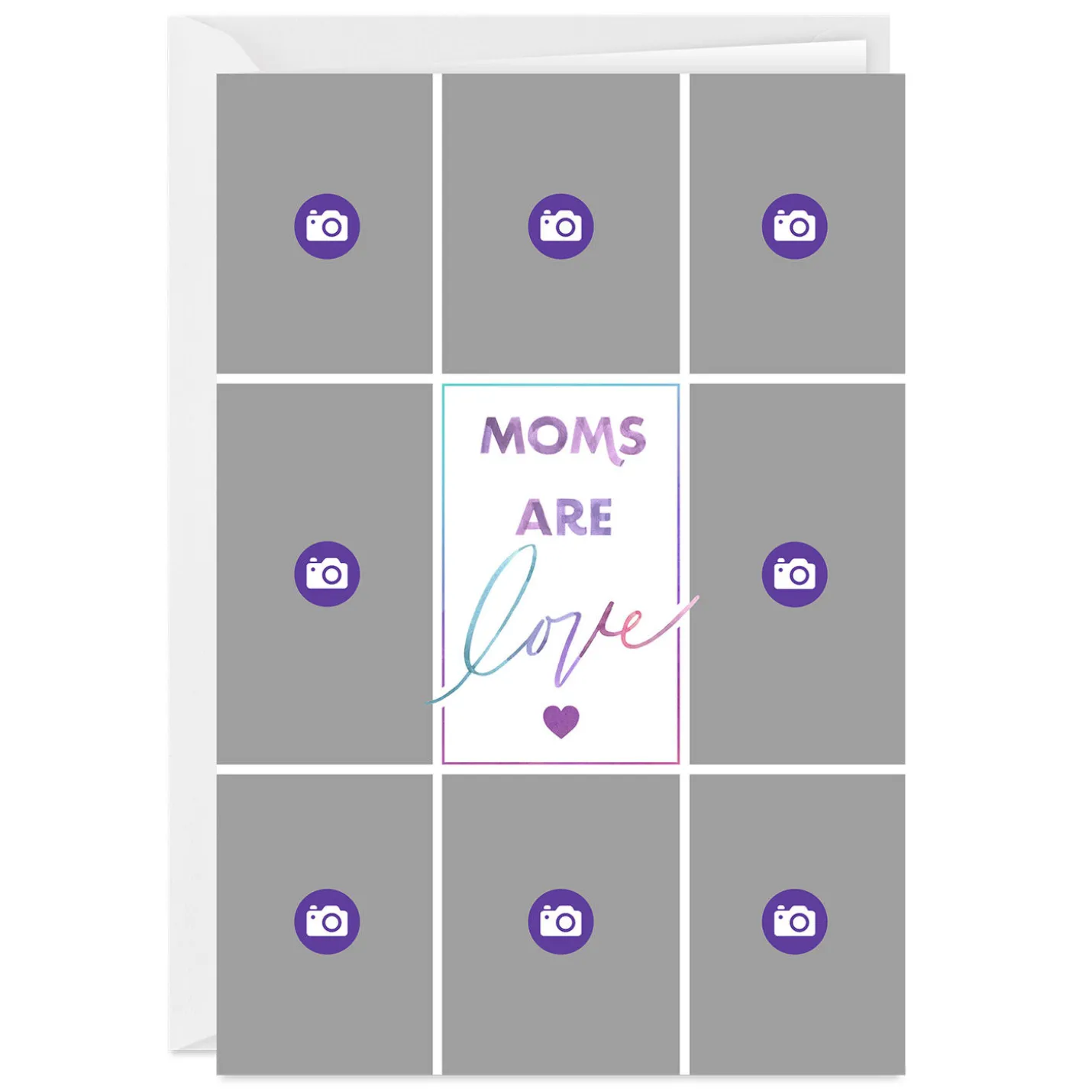 Personalized Photo Collage Moms Are Love Photo Card