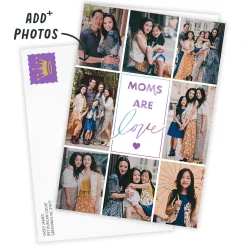 Personalized Photo Collage Moms Are Love Photo Card