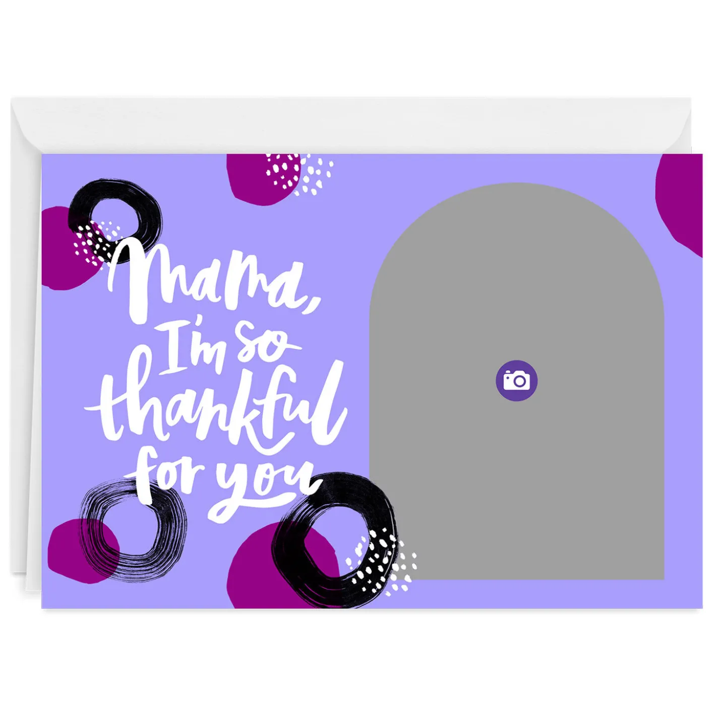 Personalized Thankful for You, Mama Photo Card