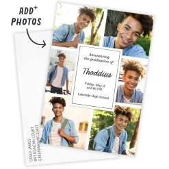 Photo Collage Border Graduation Announcement