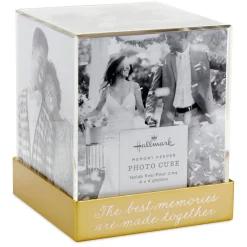 Photo Cube Acrylic Picture Frame, Holds 5 Photos