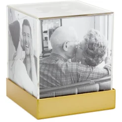 Photo Cube Acrylic Picture Frame, Holds 5 Photos