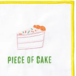 Piece of Cake Assorted Fabric Beverage Napkins, Set of 4