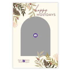 Pine Archway Flat Holiday Photo Card