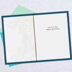 Pine Tree Landscape Scene Birthday Card for Dad