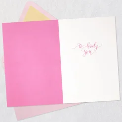Pink Cake Topper Birthday Card